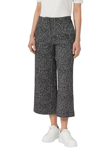 s.Oliver BLACK LABEL 5-Pocket-Hose - Stoffhosen mit modernem Design: Die elegante Jersey-Culotte mit Fischgratmuster vereint Komfort und Stil für Büro und Freizeit.