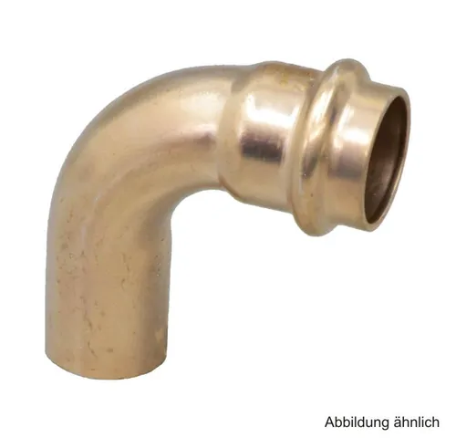 Viega Seapress Bogen 90° I-A, 28 mm – Hochwertiger Pressverbinder - Robuster 90° Bogen aus CuNi10Fe1,6Mn für schnelle Installationen in anspruchsvollen Umgebungen. Ideal für Seewasseranwendungen und Brandschutzsysteme. Langlebig und formstabil.