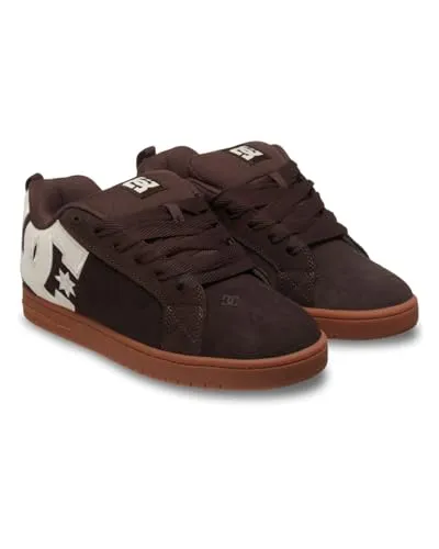 DC Shoes Court Graffik Sneaker schwarz 44,5 EU - Sneaker in Größe 44,5, aus hochwertigem Leder mit stylischem Design, ideal für jeden Anlass und hohen Tragekomfort.