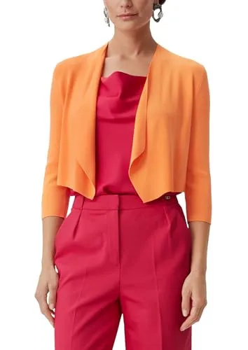 Comma Strickjacke - Strickjacke für Damen im Regular Fit, mit 3/4-Ärmeln und Rippbündchen, aus elastischem und weichem Material für hohen Tragekomfort.