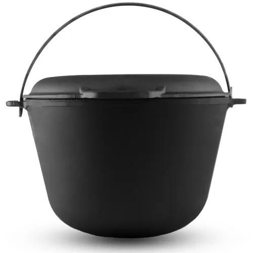 4BIG.fun Kazan 8 L aus Gusseisen in schwarz von Brizoll