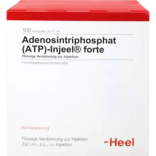 Atp Inj Forte Hom All 100 ST - Homöopathisches Arzneimittel zur Injektion, ideal zur Unterstützung des Wohlbefindens. Enthält Adenosintriphosphat für eine natürliche Regeneration.