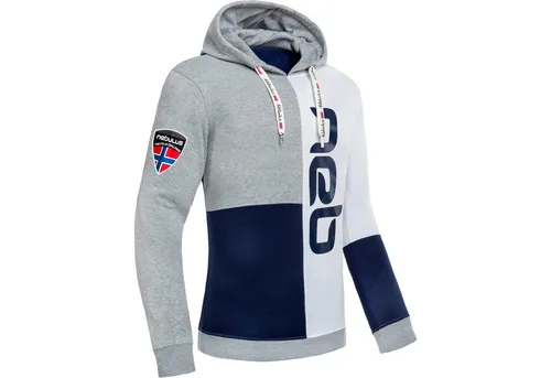 Nebulus Hoodie NEB, P6100 - Herren Hoodie in Navy-Weiß-Grau, Größe S - Stylischer Herren Hoodie aus 100% Polyester, ideal für Freizeit und Sport. Bequeme Passform und modernes Design für jeden Anlass.
