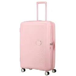 American Tourister SOUNDBOX Spinner 77/28 TSA EXP - Pastel Pink - Hochwertiger Hartschalenkoffer mit TSA-Schloss, ideal für Reisen und stylisch in Pastellrosa.