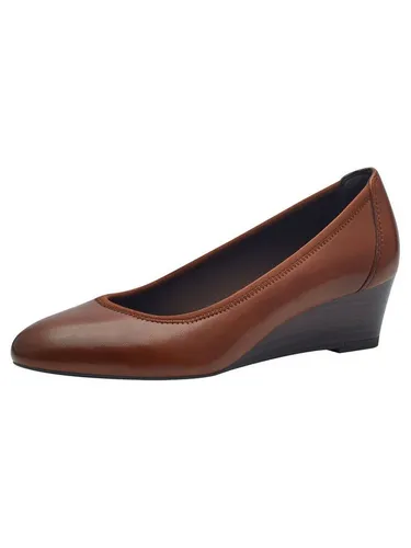 Tamaris Damen Pumps Leder Keilabsatz – Muscat Leather, EU 37 - Damen-Pumps mit 45-mm-Keilabsatz für sicheren Halt und eleganten Stil. Touchit-Fußbett sorgt für optimalen Komfort. Perfekt für Büro und besondere Anlässe.