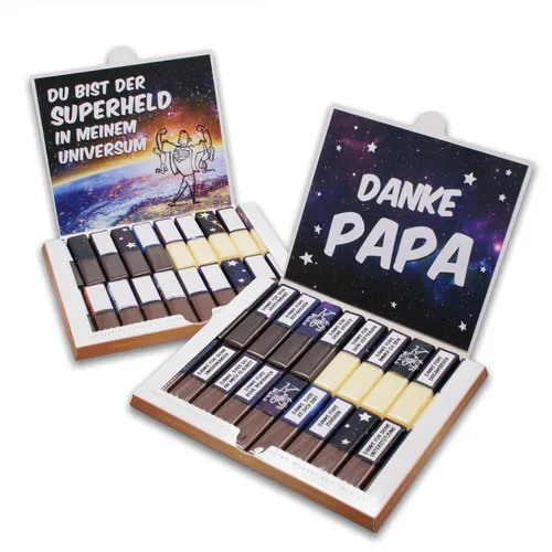 Aufkleber-Set für Merci Schokolade - Papa - zum Vatertag I dv_1177