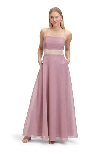 Vera Mont Damen Abendkleid mit Effektgarn 40, Rose/Cream in pink von Vera Mont