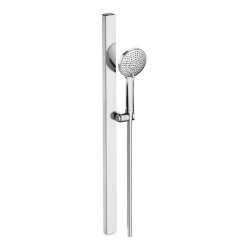 Duravit Brauseset mit 3 Strahlarten - Handbrausen Set mit 3 Strahlarten (Rain, Pulse, Mono), wassersparende Handbrause mit MinusFlow-Funktion für bis zu 40% Wassereinsparung und langlebiger Chromoberfläche.
