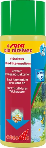 sera pond bio nitrivec 500ml Flüssigfiltermedium ,Reinigungsbakterien