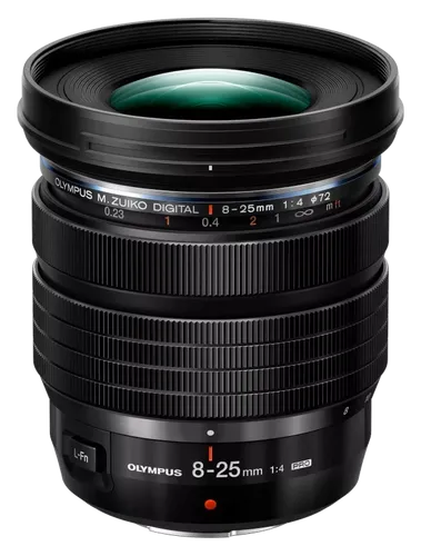 OM System M.Zuiko Digital ED 8-25mm f4 PRO - Kamera- & Video-Objektive, Hochleistungs-Zoomobjektiv mit hervorragender Abbildungsleistung vom Ultraweitwinkel bis zum Standardbereich.