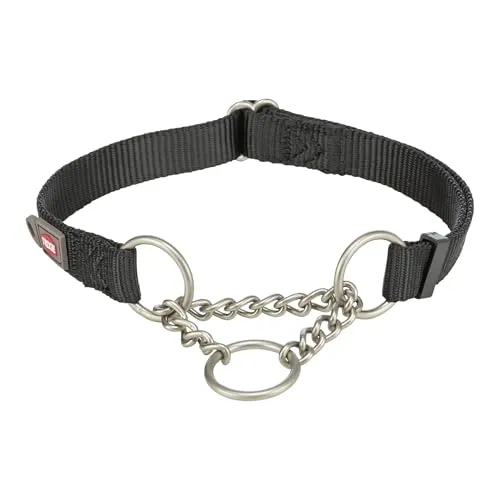 Trixie Kragenhund Premium Halb-Flip-Kragen Schwarz von Trixie