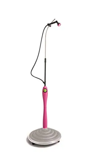 GF GARDEN, Solardusche Sunny Style Premium, Gartendusche, Swimmingpool, für den Außenbereich, ideal auch für Urlaub und Camping, mit Mischer für warmes und kaltes Wasser, Farbe Pink