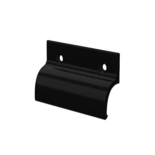 MS Beschläge® Balkontürgriff Terassentürgriff Ziehgriff aus Aluminium (Schwarz - RAL 9005)