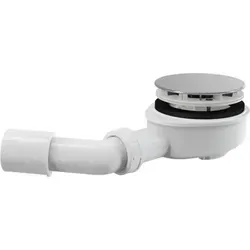 Alcadrain A492CR Ablaufgarnitur für die Duschwannen mit dicken Wänden, verchromt Ø 90