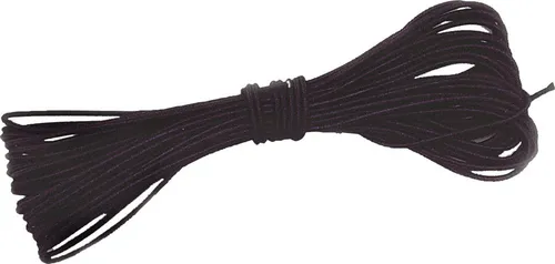 BasicNature Gummiseil, 10 m, 2 mm, schwarz