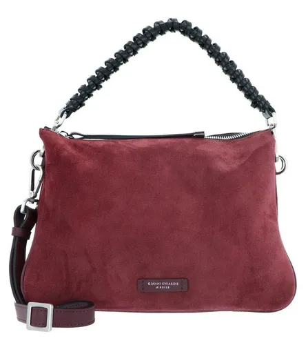 GIANNI CHIARINI Schultertasche aus echtem Leder in Rot - Elegante Schultertasche aus 100% echtem Leder, ideal für den täglichen Einsatz. Mit abnehmbarem, verstellbarem Schulterriemen und praktischem Zipperverschluss.