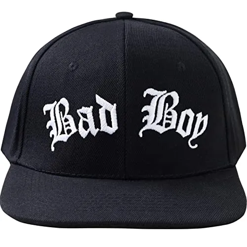 EXPRESS-STICKEREI Lustige Kappe mit Spruch Bad Boy - Verstellbare Urban Basecap - Hochwertige Schildkappe - Baseball Kappe - Snapback Kappe mit Verschluss - Einheitsgröße
