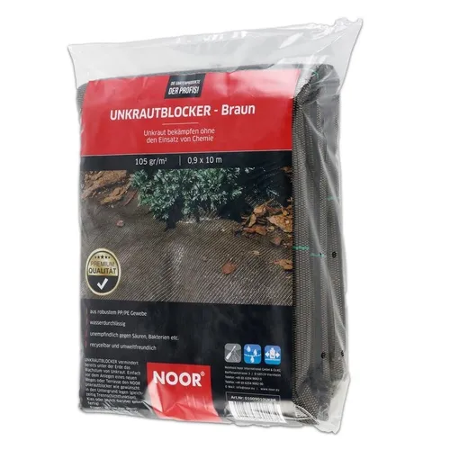 Unkrautblocker für Rindenmulch braun 0,9x10m in braun von Noor