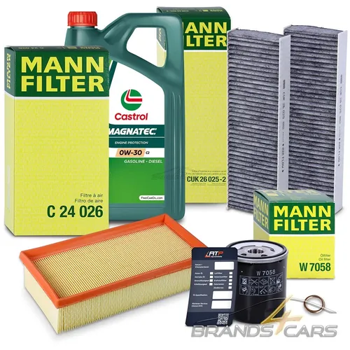 MANN-FILTER INSPEKTIONSPAKET SET A + ÖL FÜR OPEL CORSA F PEUGEOT 208 II 1.2