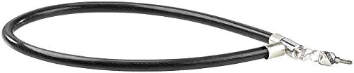 PEARL Stahlseil mit Schloss: Hochwertiges Stahl-Kabelschloss mit 18-mm-Stahlseil, 100 cm (Fahrradschloss, Fahrradschloss Drahtseil, Zylinderschloss)