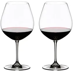 Riedel Vinum Pinot Noir Weinglas - Hochwertiges Kristallglas für Burgunder-Weine, mit breiter Schale für optimales Aroma und hohem Stiel für angenehme Handhabung. Perfekt für Weinliebhaber.