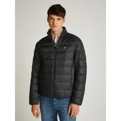 Tommy Jeans Herren Steppjacke Down Wasserabweisend, Schwarz (Black), M - Funktionsjacke mit knitterfreiem Nylon, ideal für wechselhaftes Wetter und ausgestattet mit fixierter Kapuze und praktischen Leistentaschen.