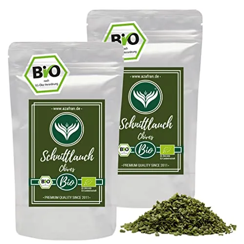 Azafran BIO Schnittlauch getrocknet und geschnitten | Schnittlauchröllchen 500g