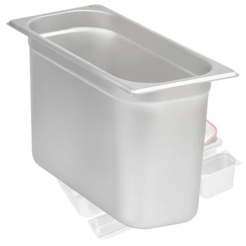 Mahlzeit GN Behälter 1/3 | Höhe 200 mm | Verschiedene Größen verfügbar | Edelstahl Gastronomiebehälter | Gastronorm Behälter, Gastronormbehälter, Wärmebehälter für Chafing Dishes