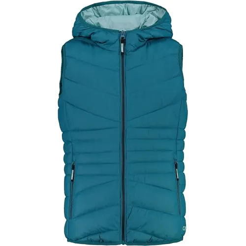 CMP Mädchenweste aus Nylon mit fester Kapuze, Unisex - Kinder und Jugendliche