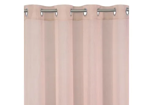 Eurofirany Gardine Rebecca Durchsichtige Vorhänge Blau Rosa Weiß 140x250 Ösenschal