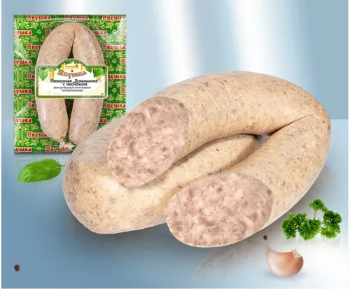 Leberwurst Hausmacher Art mit Knoblauch Liwernaja Domaschnaja 375g Lackmann