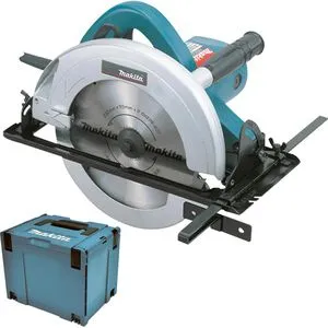 Makita N 5900 BJ Handkreissäge 235 mm 2.000 W - Sägen, leistungsstarke Handkreissäge mit 235 mm Sägeblattdurchmesser für präzise Schnitte, inklusive Makpac Koffer für einfache Aufbewahrung