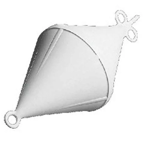 Unbekannt Boje Doppelkonus weiß 22 x 49 cm