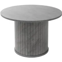 ML-Design Rund Couchtisch Ø60 cm in Beton-Optik Grau - Stylischer Couchtisch in Beton-Optik mit Ø60 cm – ideal für moderne Wohnräume. Robuste Materialien und pflegeleichte Oberfläche sorgen für Langlebigkeit und Komfort. Inklusive Bodenschoner für empfindliche Böden.