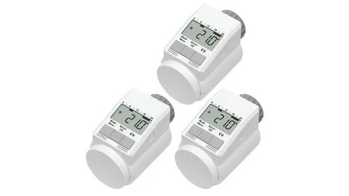 Eqiva Model L Elektronik-Heizkörperthermostat 3er-Set