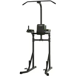Sport-Knight® Klimmzugstange Multifunktionsturm mit Polsterung, Homegym Turm, rutschfeste Griffe schwarz