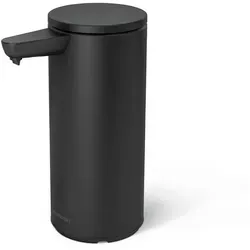 simplehuman Wiederaufladbarer Sensorspender Mattschwarz 266 ml - Seifenspender mit berührungsfreiem Sensor für hygienisches Händewaschen, verstopfungssichere Pumpe und bis zu 3 Monate Akkulaufzeit - ideal für jedes Bad.