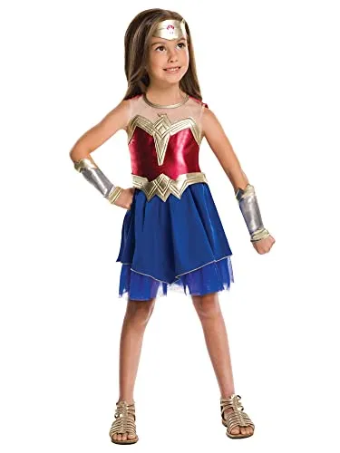 Rubie's Official DC Justice League Wonder Woman, Kinderkostüm - Alter 9-10 Jahre, Höhe 140 cm Halloween