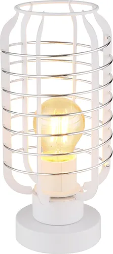 GLOBO Lighting Tischleuchte NESA – Stilvolle Klemmleuchte in Weiß