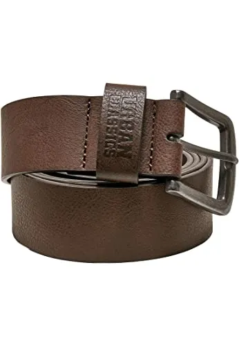 Urban Classics Unisex Leather Imitation Belt brown, S