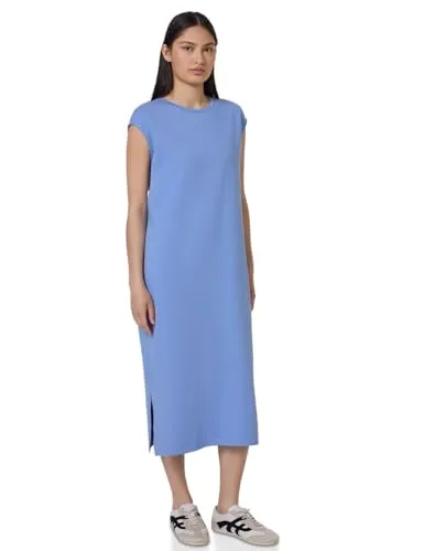 Street One Studio Damen Ärmelloses Jersey-Kleid - Midi-Kleid mit Rundhalsausschnitt und seitlichen Schlitzen, leicht und sommerlich, ideal für warme Tage dank Baumwollmix mit Stretchanteil.