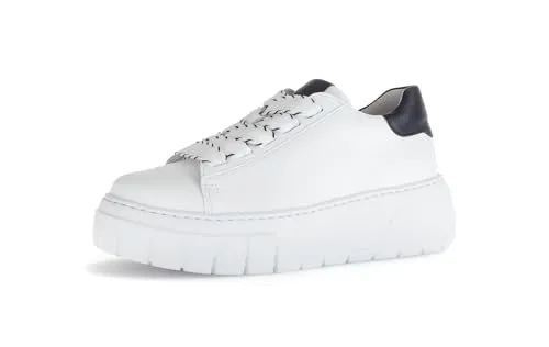 Gabor Damen Low-Top Sneaker - Best Fitting für optimalen Komfort - Damen-Sneaker in Weiß/Schwarz mit Best Fitting Technologie für perfekten Sitz und hohen Tragekomfort. Ideal für Freizeit und Alltag.