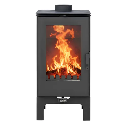 ALAZ K8M-L Kaminofen 9 kW – Eleganter Holzofen mit Sichtfenster