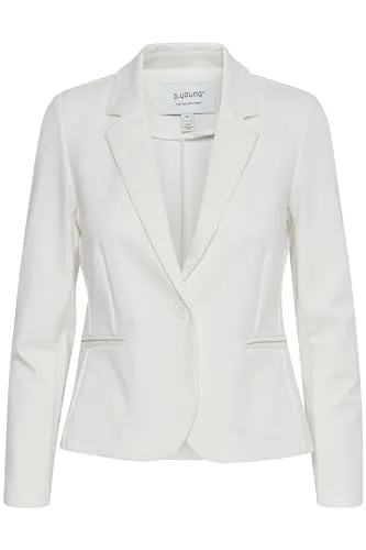 b.young Jackenblazer BYRizetta - Modischer Sweatblazer in Beige - Business-Mode mit einem modischen Sweatblazer, der durch hohen Tragekomfort und elegante Details überzeugt. Ideal für einen lässigen, aber stilvollen Look im Büro.