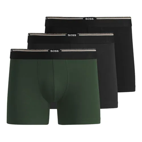 BOSS BoxerBr 3P Bamboo 10270020 01 - Hochwertige Herrenboxershorts aus 95% Bambus-Viskose für ein angenehmes Tragegefühl. Elastischer Bund sorgt für optimalen Sitz und Komfort.