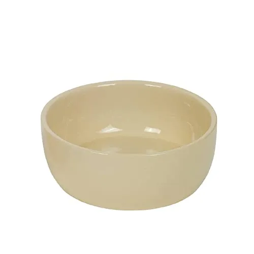 Nobby Keramik Napf Kaunis, Creme/Creme, Ø 18,5 x 7,0 cm, 1,00 l, 1 Stück