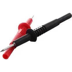 Prüfspitzen 2x / Messleitung, Prüfleitung mit Bananenbuchse, 4mm