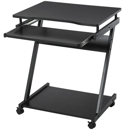 Computertisch mit Rollen, 60 x 48 cm – flexibel und platzsparend