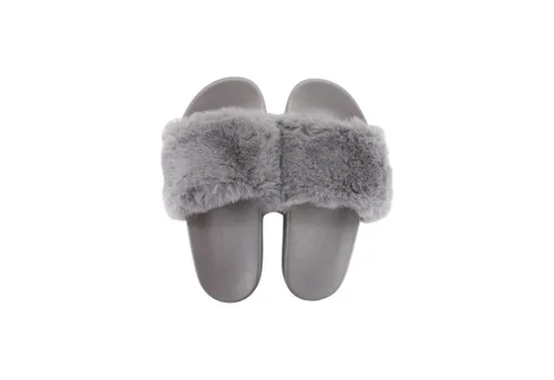 VewoTex Damen Hausschuhe mit Fell » Damenschuhe mit Kunstfell Hausschuh (1 Paar, 2-tlg., Kein Set) Schlappen & Garten Schuhe » Pantoffeln mit Kunstpelz