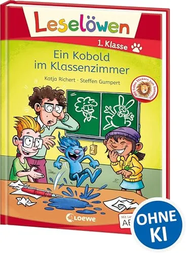 Leselöwen 1. Klasse - Ein Kobold im Klassenzimmer: Mit Leselernschrift ABeZeh - Erstlesebuch für Kinder ab 6 Jahren